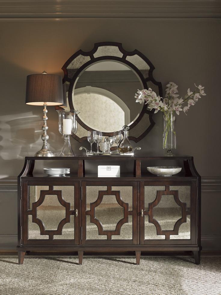 Mirrored outlet credenza sideboard